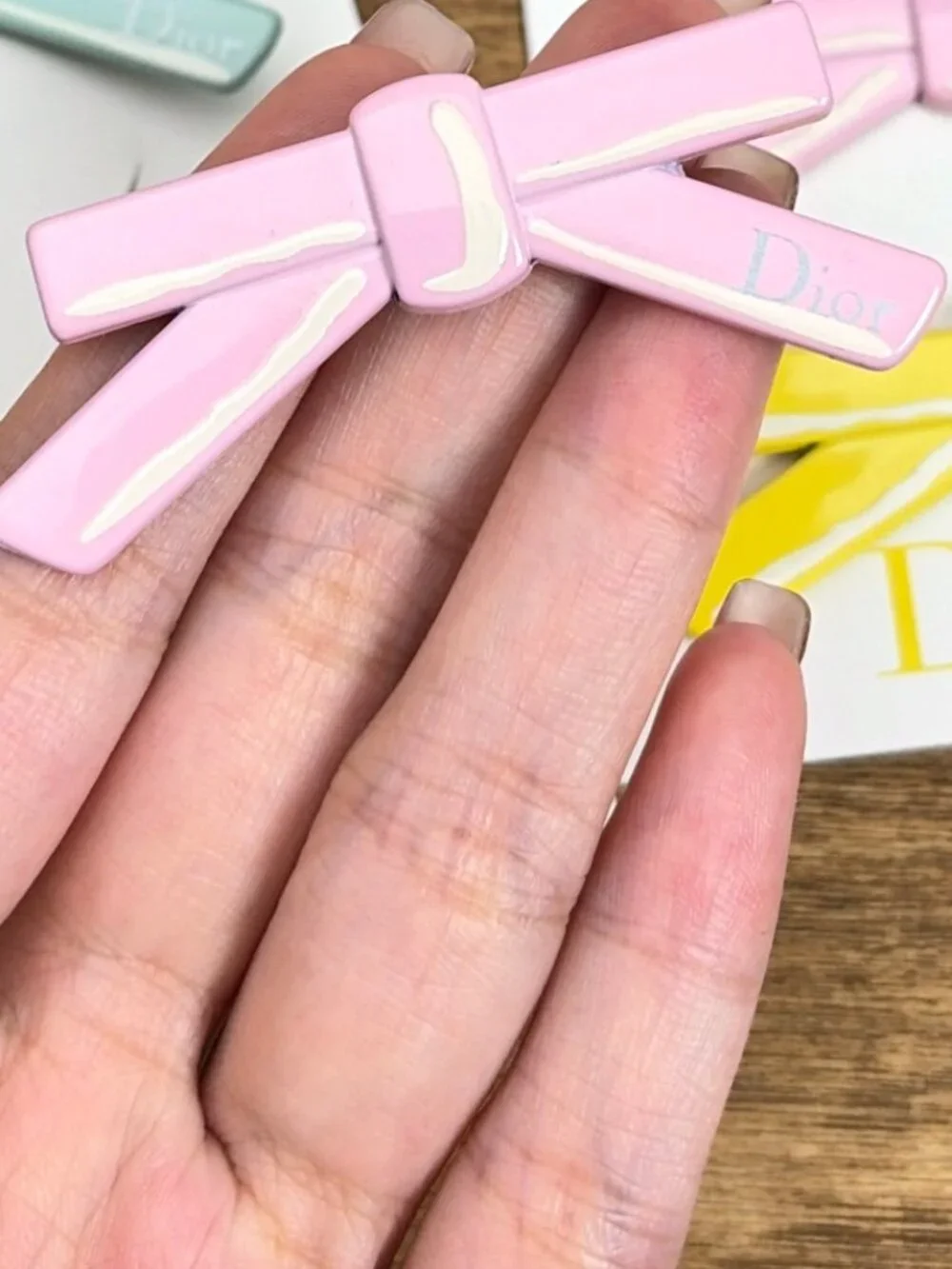 Dior Beauty Bow Hair Clips [3] NEW !